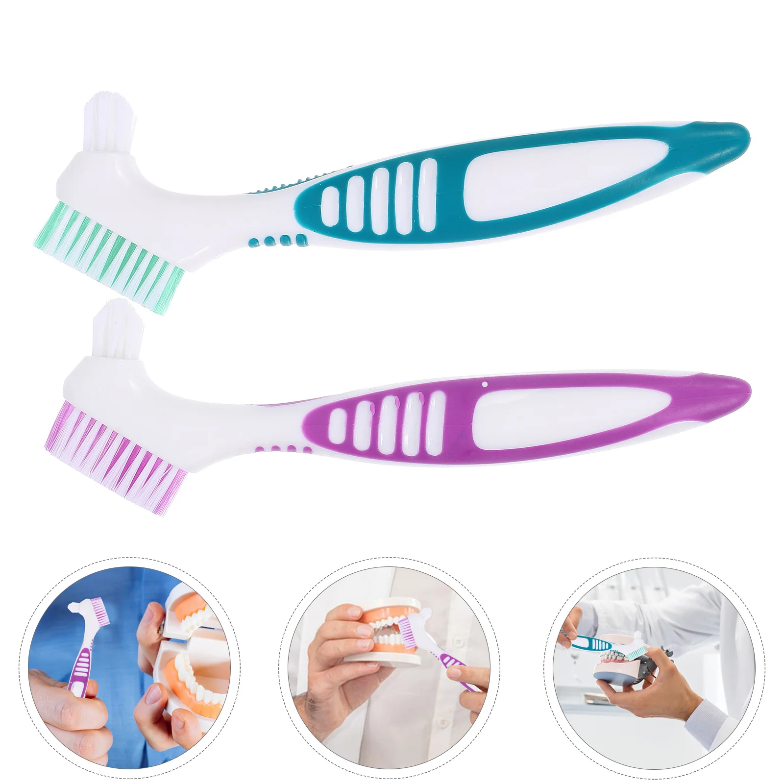 2pcs Denture Cleaning Brush Soft Gum Toothbrush Double Sided for Braces Retainer Dental Care Tools Green Purple
2pcs Denture Cleaning Brush Soft Gum Toothbrush Double Sided for Braces Retainer Dental Care Tools Green Purple