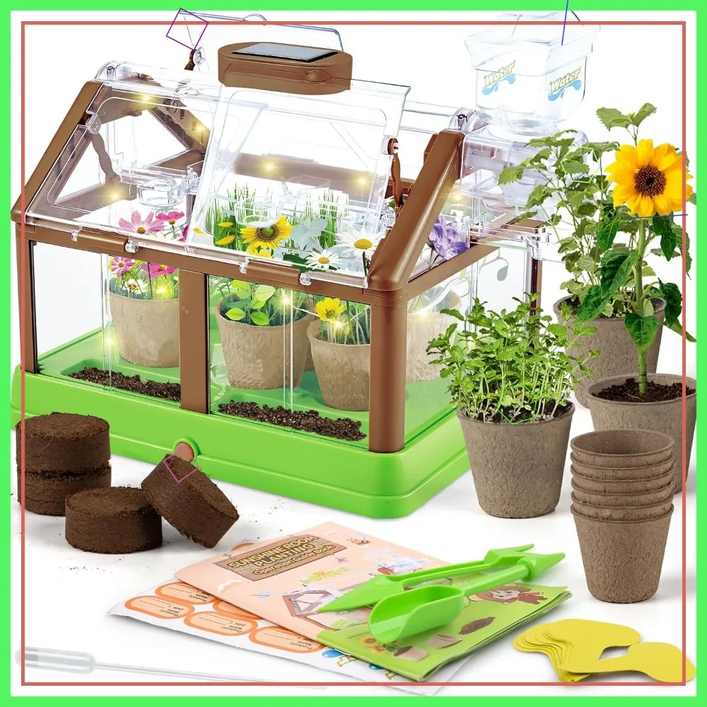 Children's Plant Growing Kit with Greenhouse, Irrigation & Light - Fun Gardening for Kids
Children's Plant Growing Kit with Greenhouse, Irrigation & Light - Fun Gardening for Kids