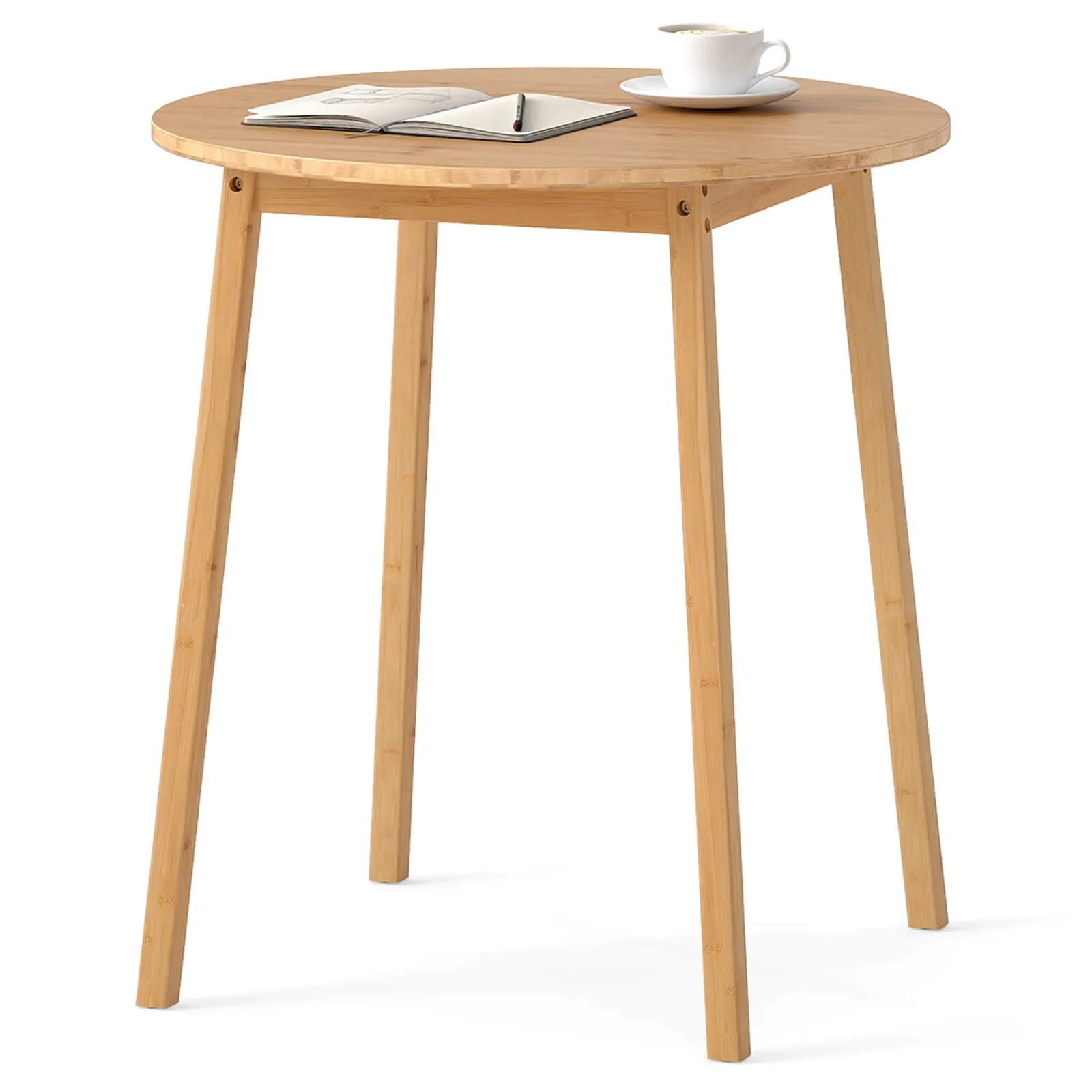 27.5” Round Bamboo Dining Table for 2-4 Person for Small Space, Dining Room
27.5” Round Bamboo Dining Table for 2-4 Person for Small Space, Dining Room