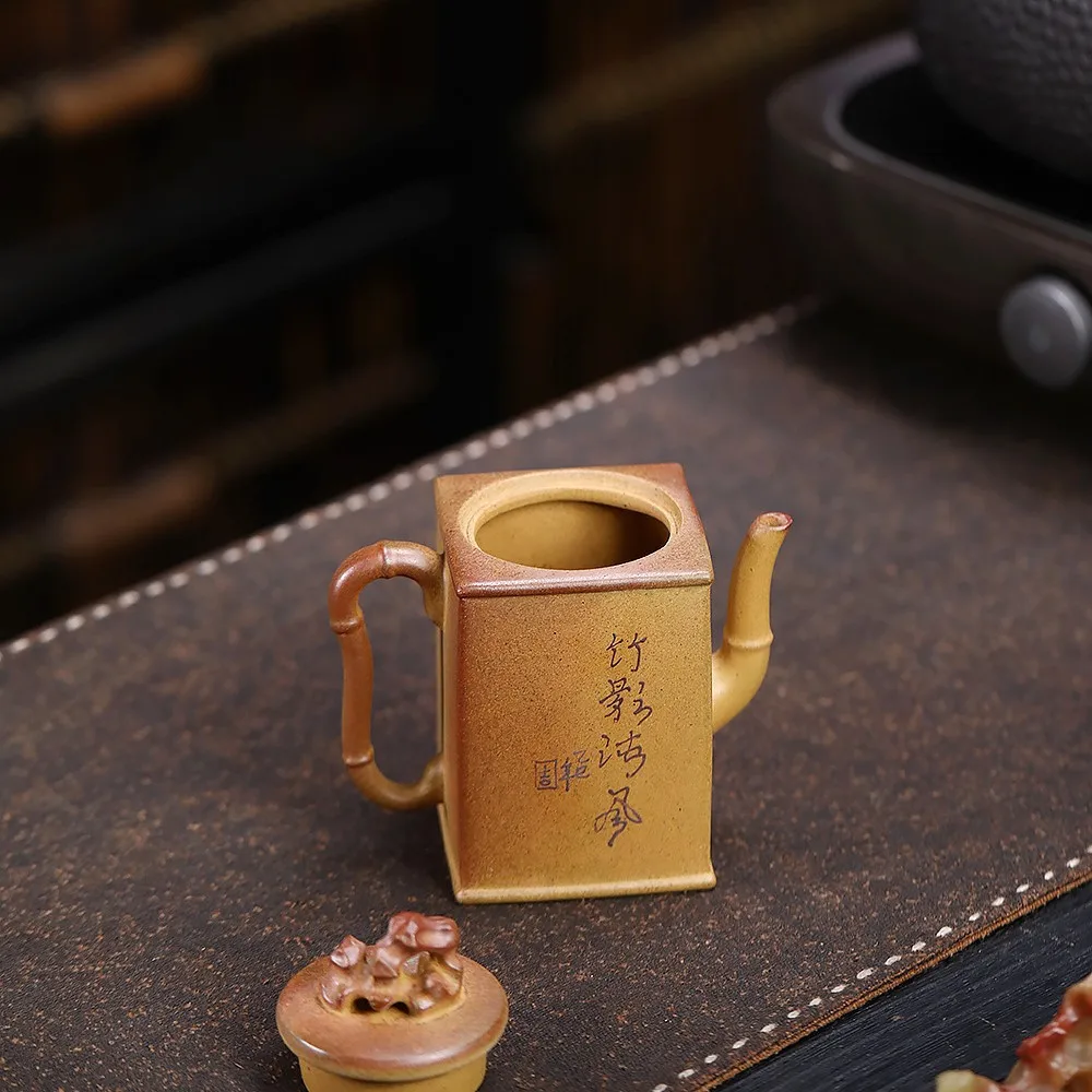 Handmade Yixing Purple Clay Pot Famous Ore Beige Ancient Firewood Burning Painting Square Bamboo Joint Household Set 150C
Handmade Yixing Purple Clay Pot Famous Ore Beige Ancient Firewood Burning Painting Square Bamboo Joint Household Set 150C