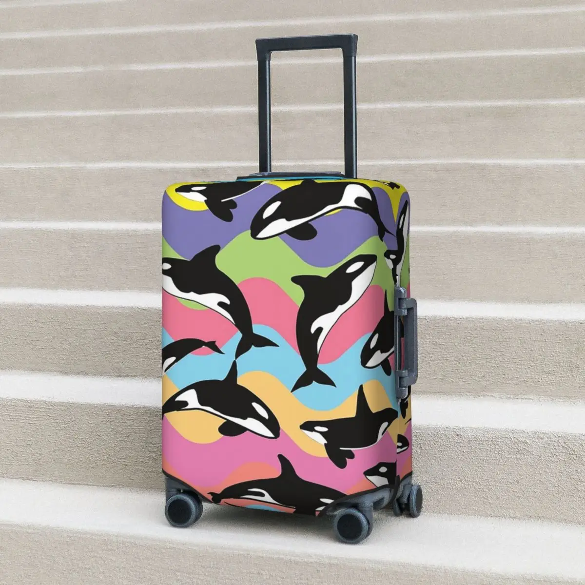 Orca Killer Whale Suitcase Cover Protection Elastic Travel Luggage Protector Covers for 18-32 Inch
Orca Killer Whale Suitcase Cover Protection Elastic Travel Luggage Protector Covers for 18-32 Inch