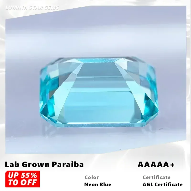 Lab Grown Paraiba Charms Gemstone for Jewelry Making Emerald Cut DIY Ring Necklace Earrings Main Materials with Certificate
Lab Grown Paraiba Charms Gemstone for Jewelry Making Emerald Cut DIY Ring Necklace Earrings Main Materials with Certificate