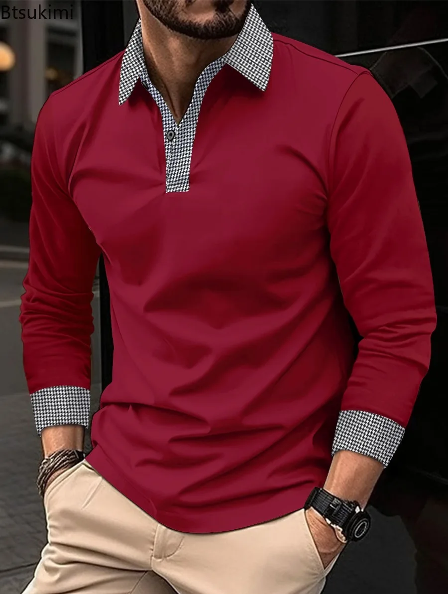 2025 Men's Casual Polo Shirts Fashion Patchwork Lapel T-shirts Men Casual Business Golf Sport Tops Breathable Tees for Men Tops
2025 Men's Casual Polo Shirts Fashion Patchwork Lapel T-shirts Men Casual Business Golf Sport Tops Breathable Tees for Men Tops