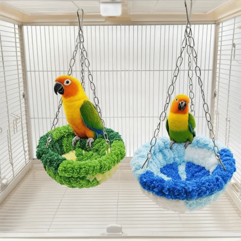 Bird Bed Hideout Warm Bird Hanging Hammock Thicken Bite Resistant Parrot Cotton Nest Comfortable Soft Bird Cage Swing Bird Cage
Bird Bed Hideout Warm Bird Hanging Hammock Thicken Bite Resistant Parrot Cotton Nest Comfortable Soft Bird Cage Swing Bird Cage