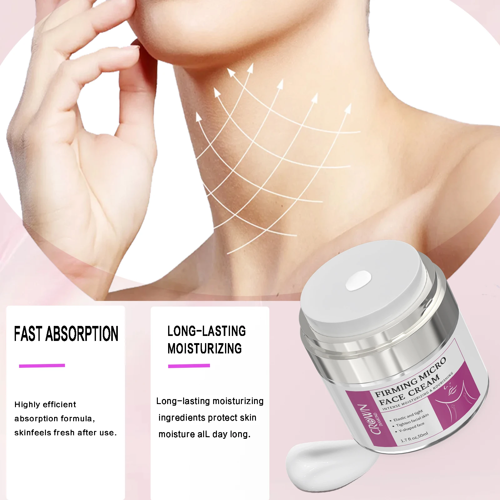 Neck Cream Anti-Aging Lifting Firming Lighten Fine Line Eliminate Double Chin Rejuvenation Moisturizer Neck Rejuvenation Cream
Neck Cream Anti-Aging Lifting Firming Lighten Fine Line Eliminate Double Chin Rejuvenation Moisturizer Neck Rejuvenation Cream