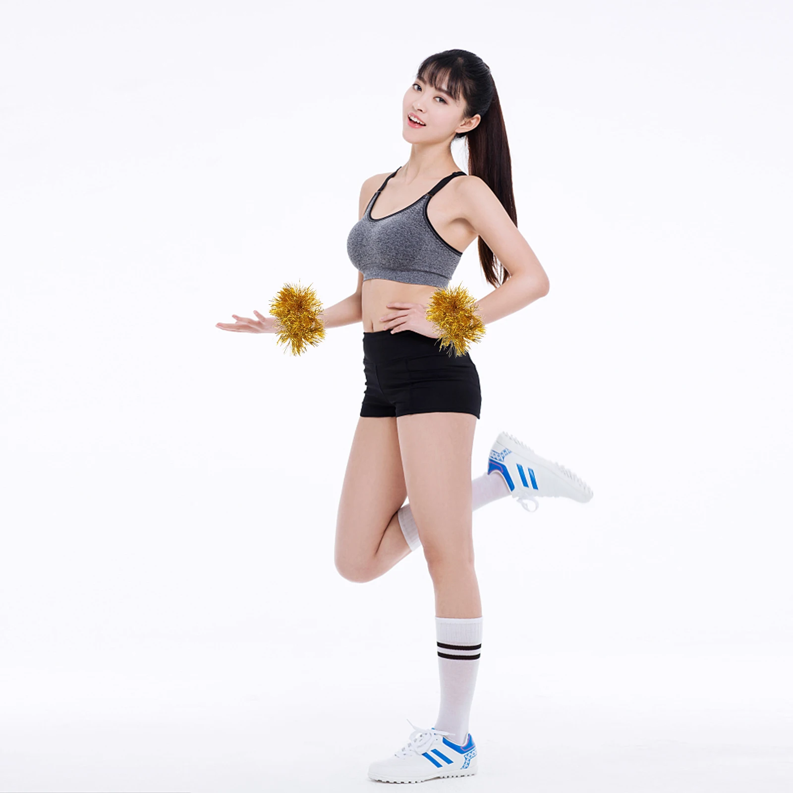 10 Pcs Gold Pom Poms Cheerleading Props Bright Colors Wristband Design Sports Meeting Accessories Children
10 Pcs Gold Pom Poms Cheerleading Props Bright Colors Wristband Design Sports Meeting Accessories Children