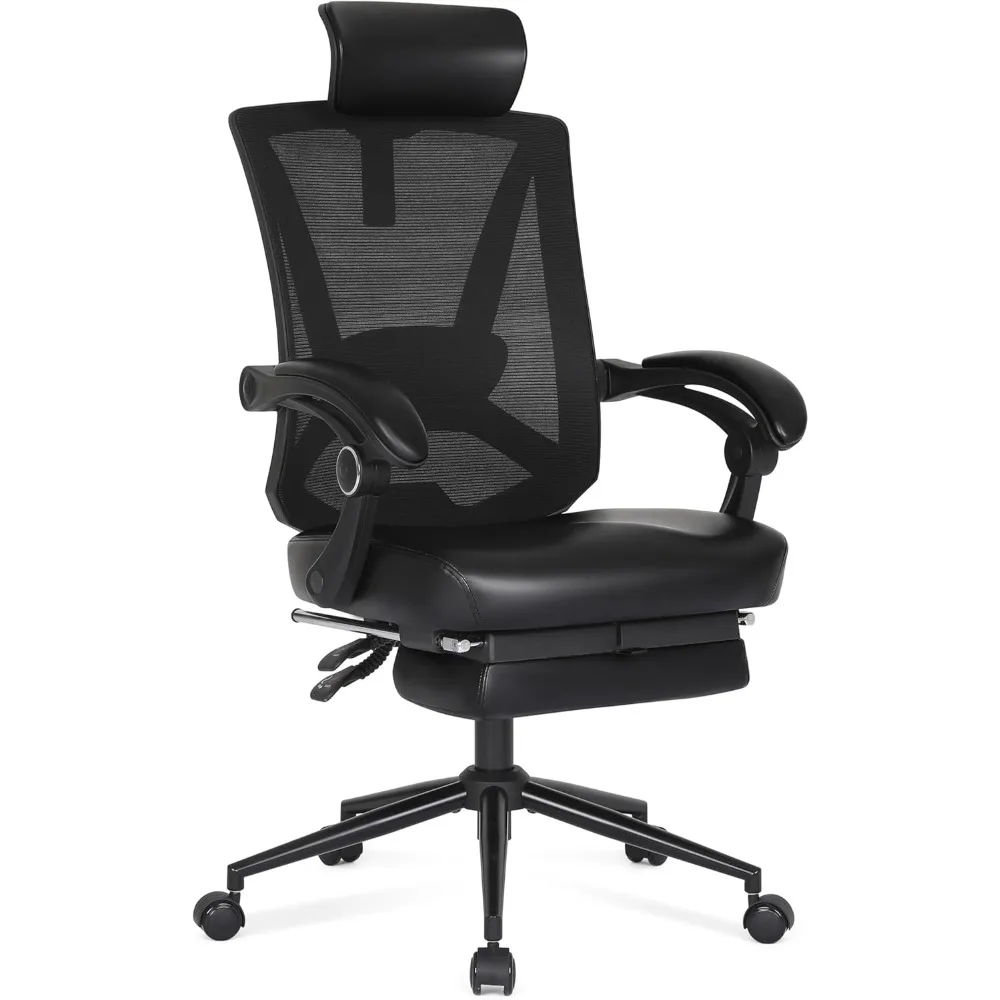 Ergonomic Office Chair with Footrest, Ergonomic Desk Chair with Adjustable 2D Lumbar Support, High Back Computer Chair with Adj
Ergonomic Office Chair with Footrest, Ergonomic Desk Chair with Adjustable 2D Lumbar Support, High Back Computer Chair with Adj