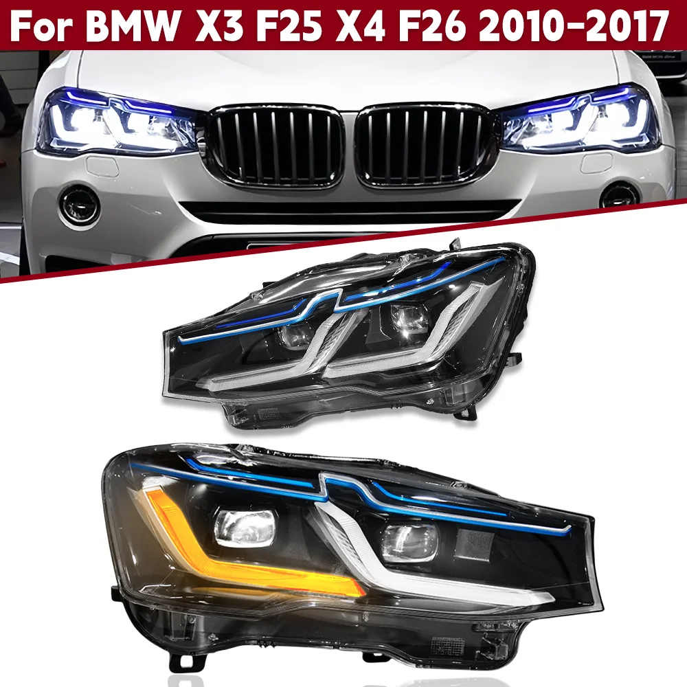1Pairs Car Front Lights For Bmw X3 F25 X4 F26 Headlight 2010-2017 Upgrade Modified 12V Full Led Headlight Assembly Plug And Play
1Pairs Car Front Lights For Bmw X3 F25 X4 F26 Headlight 2010-2017 Upgrade Modified 12V Full Led Headlight Assembly Plug And Play