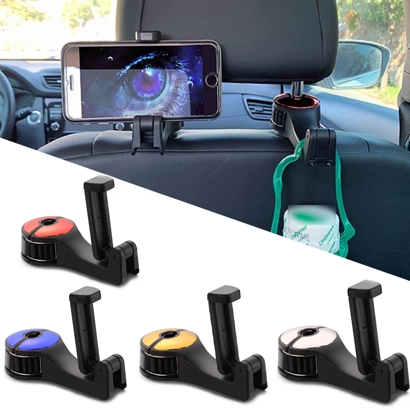 Universal 2-in-1 Car Hooks Back Seat Headrest Mount Holder 360 Degree Cell Phone Holder Stand for iPhone Samsung Xiaomi Huawei
Universal 2-in-1 Car Hooks Back Seat Headrest Mount Holder 360 Degree Cell Phone Holder Stand for iPhone Samsung Xiaomi Huawei