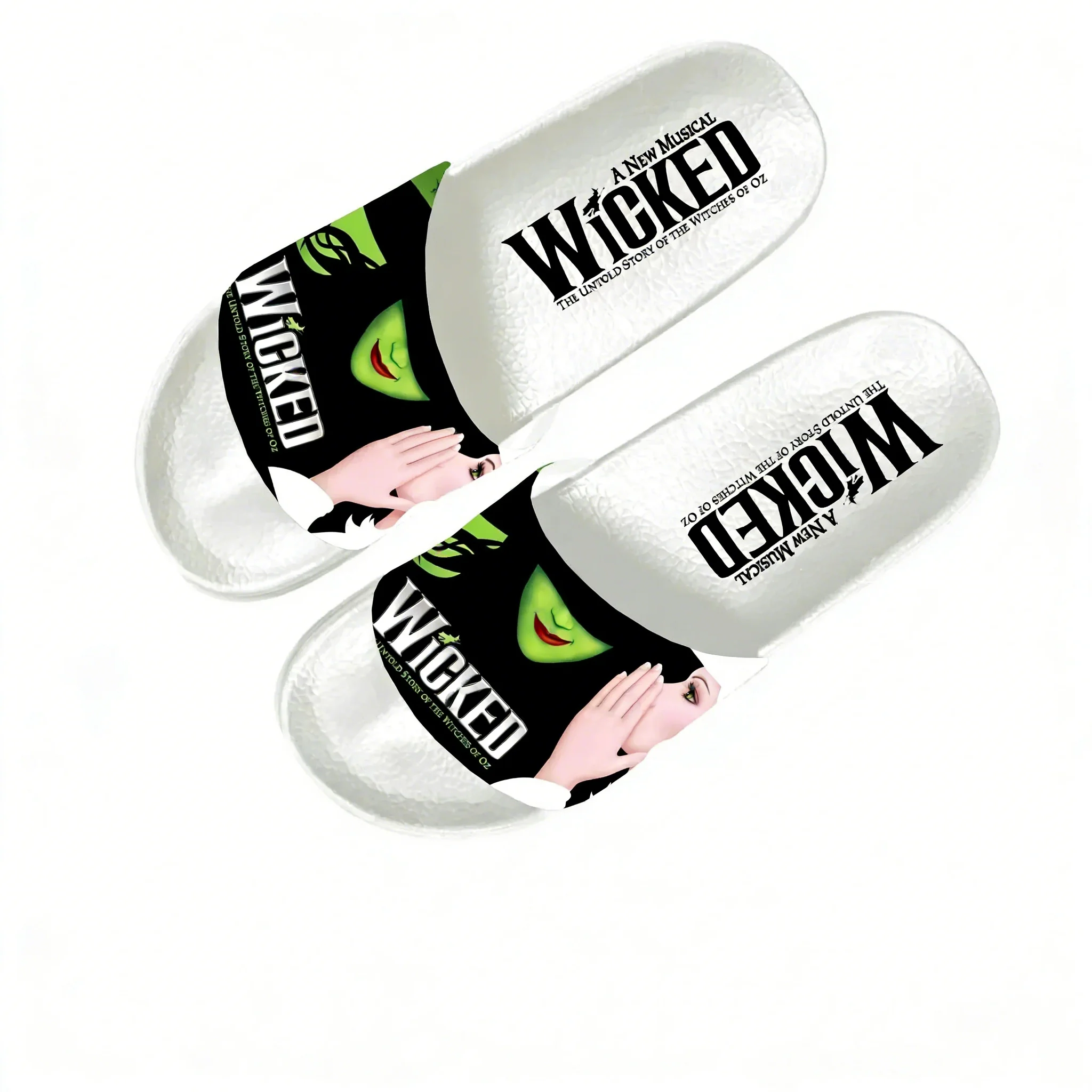 WICKED He Musical Elphaba Slippers Home Water Shoes Men Women Teenagers Beach Pool Sandals Custom Made Summer Slipper
WICKED He Musical Elphaba Slippers Home Water Shoes Men Women Teenagers Beach Pool Sandals Custom Made Summer Slipper
