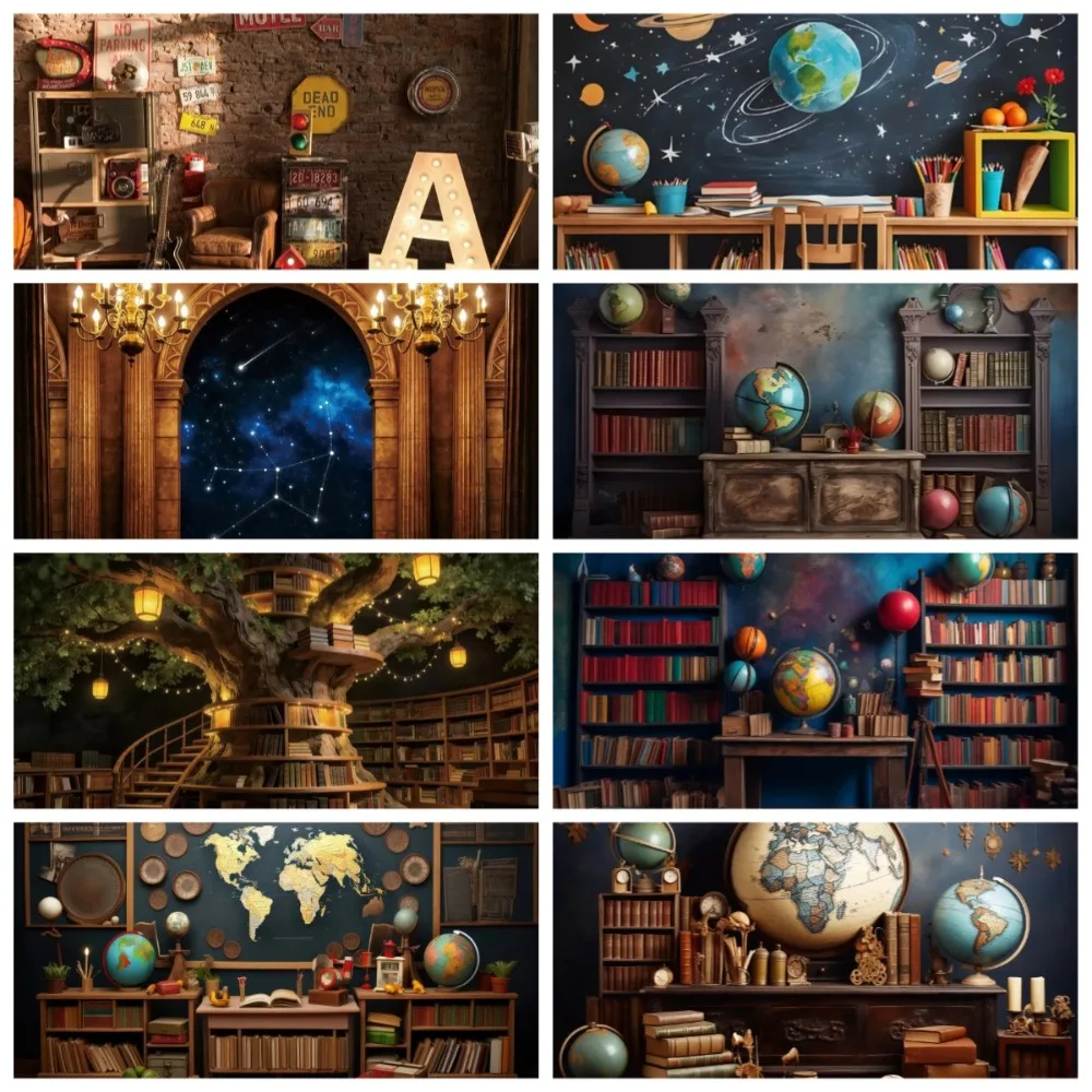Student Return To School Globe Bookshelf Theme Banner Background, Children's Birthday Party Home Decoration Photography Backdrop
Student Return To School Globe Bookshelf Theme Banner Background, Children's Birthday Party Home Decoration Photography Backdrop