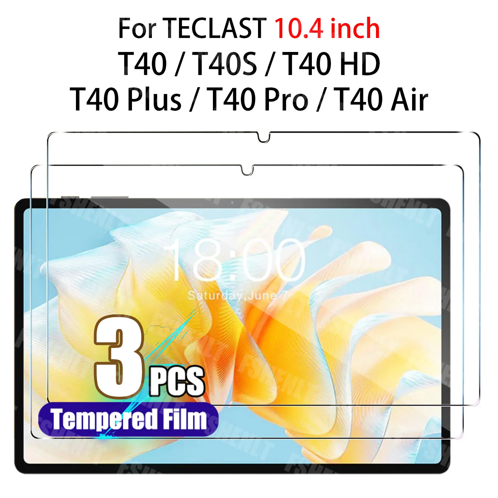 For Teclast 10.4" T40/T40S/T40 HD Tablet Screen Protector Anti-scratch Tempered Glass Film for Teclast T40 Plus/T40 Pro/T40 Air
For Teclast 10.4" T40/T40S/T40 HD Tablet Screen Protector Anti-scratch Tempered Glass Film for Teclast T40 Plus/T40 Pro/T40 Air