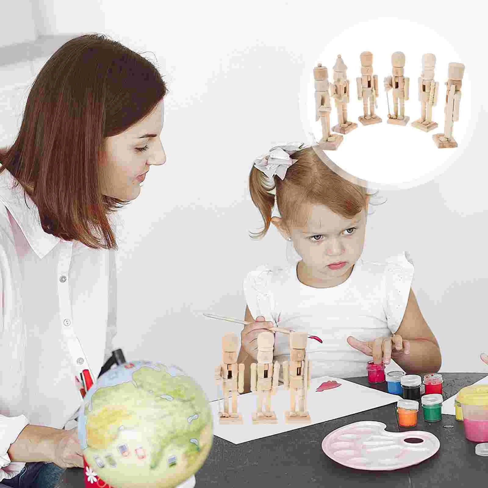 Nutcracker Craft Toys White Embryo School Painting DIY Aldut Walnut Soldier Ornament Wooden Tots
Nutcracker Craft Toys White Embryo School Painting DIY Aldut Walnut Soldier Ornament Wooden Tots