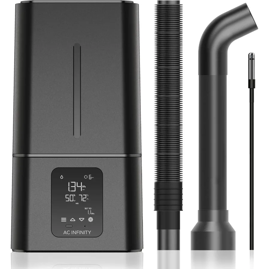 T7 Plant Humidifier 15L with VPD Humidity Controls 10-Level Precision Vaporizer Extendable Hose Targeting Pipe and N