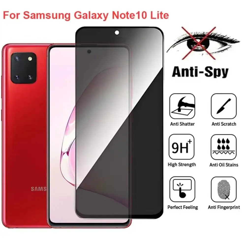 For Samsung Note 10 Anti Spy Privacy Tempered Glass Screen Protector Compatible For Galaxy Note10 Lite Phone Film
For Samsung Note 10 Anti Spy Privacy Tempered Glass Screen Protector Compatible For Galaxy Note10 Lite Phone Film