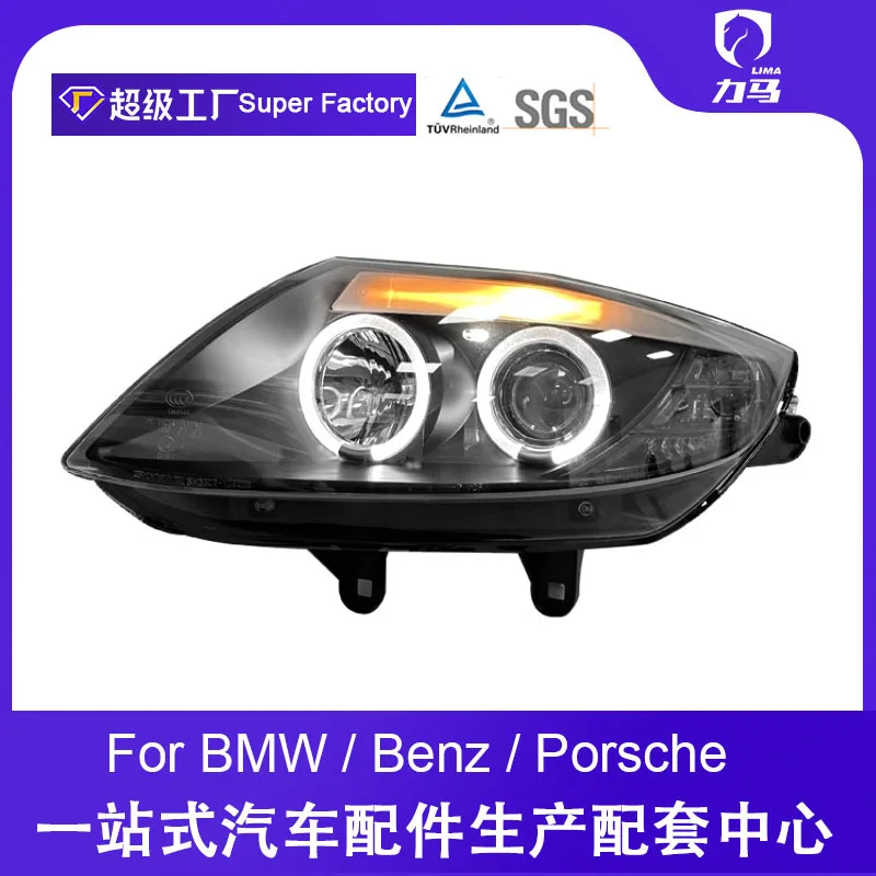 Suitable for BMW old Z4 headlight E85/E86 lens led angel eye headlight modified xenon headlight assembly
Suitable for BMW old Z4 headlight E85/E86 lens led angel eye headlight modified xenon headlight assembly
