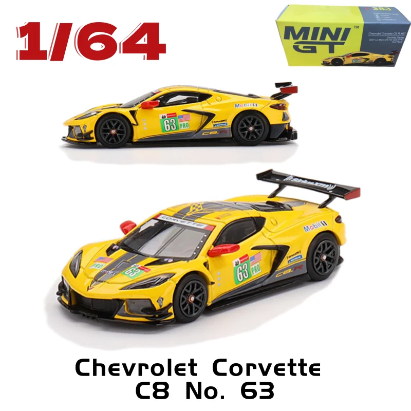 MINI GT Diecast 1/64 Scale Chevrolet Alloy Car Model Chevrolet Corvette C8 No. 63 Play Vehicles Toys for Boys Original Box
MINI GT Diecast 1/64 Scale Chevrolet Alloy Car Model Chevrolet Corvette C8 No. 63 Play Vehicles Toys for Boys Original Box