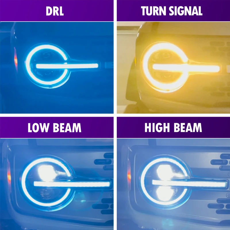 RGB LED Headlight For Ford Bronco 2020-2023 Rapter 2Door 4Door Front Hi Low DRL Turn Signal Lights Headlamp Car Accessoriesry
RGB LED Headlight For Ford Bronco 2020-2023 Rapter 2Door 4Door Front Hi Low DRL Turn Signal Lights Headlamp Car Accessoriesry