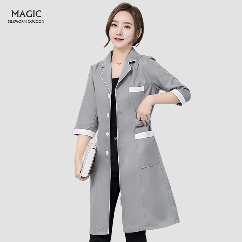 Long Coat High Grade Solid Color Slim Simple Anti-wrinkle Spa Beauty Salon Uniform Laboratory Pet Shop Scrub Overalls
Long Coat High Grade Solid Color Slim Simple Anti-wrinkle Spa Beauty Salon Uniform Laboratory Pet Shop Scrub Overalls