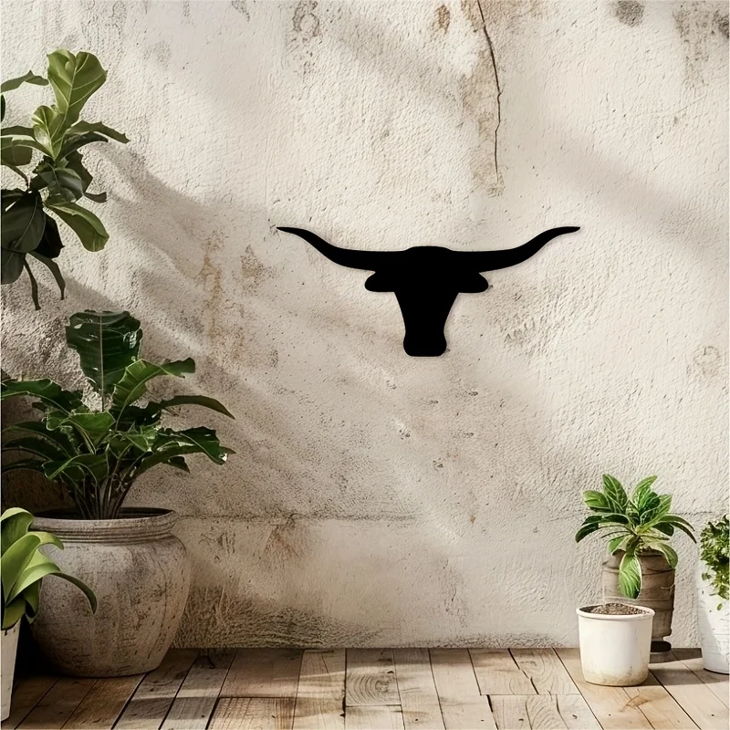 Металлическое настенное украшение в стиле Техас Лонгхорн - черный силуэт с золотыми акцентами, декор в стиле вестерн для фермы, подарок для любителей коров (1 шт.)
Металлическое настенное украшение в стиле Техас Лонгхорн - черный силуэт с золотыми акцентами, декор в стиле вестерн для фермы, подарок для любителей коров (1 шт.)