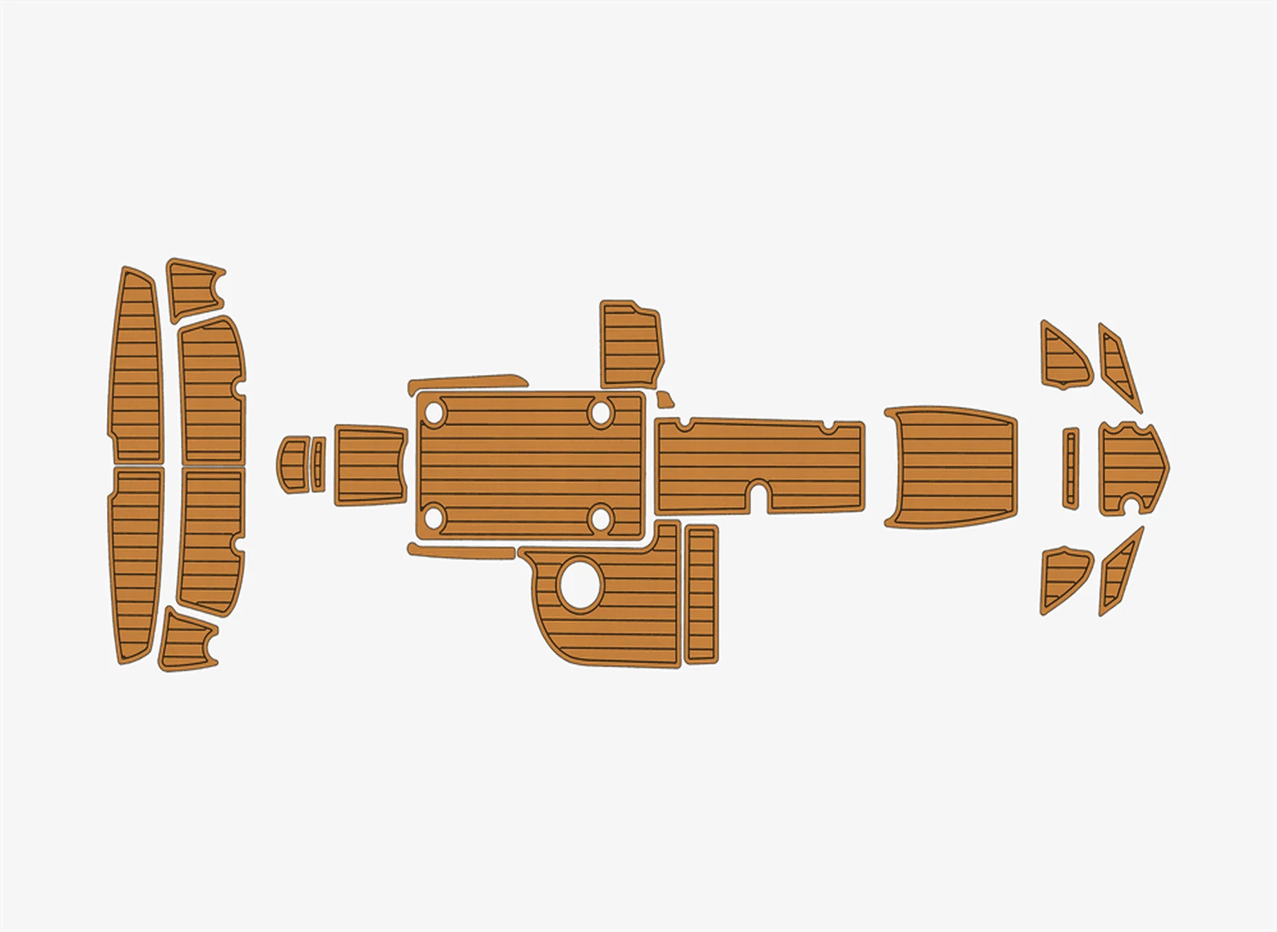 Anti-Skid EVA Faux Teak Self-Adhesive 6mm Boat Decking Pad for 2016 YAMAHA 212X Yacht Cockpit Durable Marine Flooring
Anti-Skid EVA Faux Teak Self-Adhesive 6mm Boat Decking Pad for 2016 YAMAHA 212X Yacht Cockpit Durable Marine Flooring