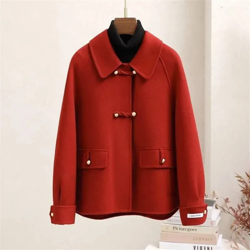 2026 New High-End Short Double-Sided Fleece Wool Jacket Women Autumn Winter Elegant Solid Color Woolen Coat Female Fashion B1388
2026 New High-End Short Double-Sided Fleece Wool Jacket Women Autumn Winter Elegant Solid Color Woolen Coat Female Fashion B1388