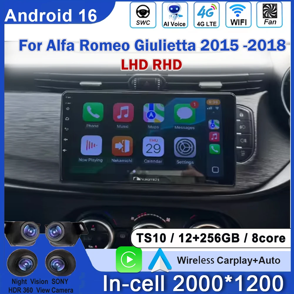 9Inch Android Auto Radio Player for Alfa Romeo Giulietta 2015 -2018 LHD RHD Carplay Multimedia Screen Autoradio Car accessories
9Inch Android Auto Radio Player for Alfa Romeo Giulietta 2015 -2018 LHD RHD Carplay Multimedia Screen Autoradio Car accessories