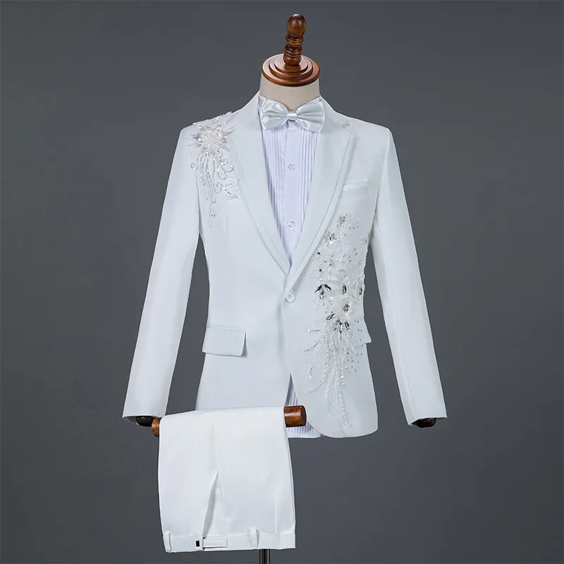 2026 Men's Blue Two-Piece Suit: Embroidered Jacket Paired with Matching Pants, Perfect for Weddings, Parties, Performances.
2026 Men's Blue Two-Piece Suit: Embroidered Jacket Paired with Matching Pants, Perfect for Weddings, Parties, Performances.