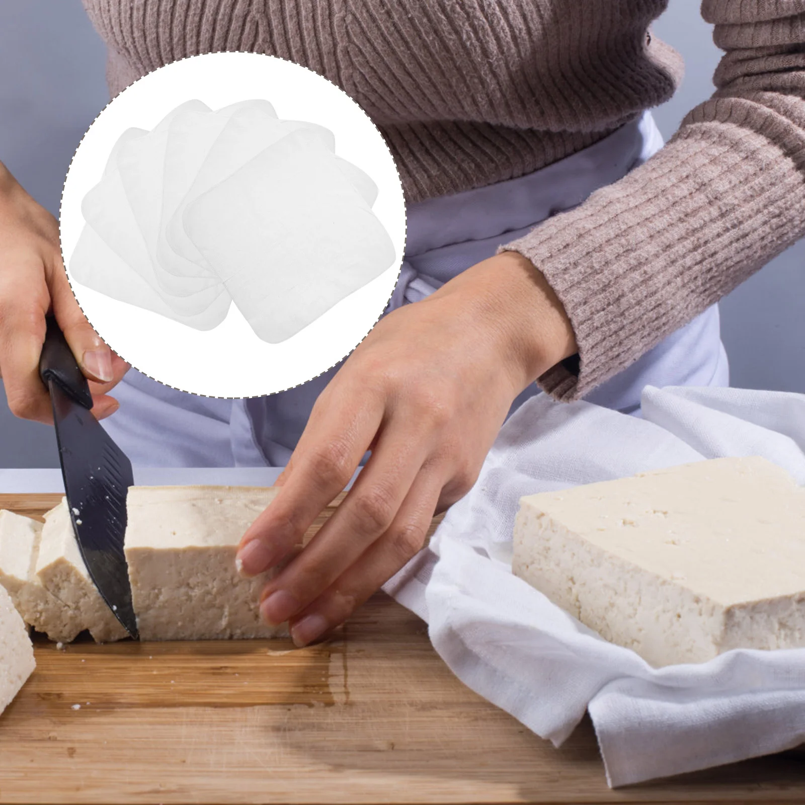 6 Pcs Gauze Reusable Straining Cloth Kitchen Cloth Strainer Fine Cheesecloth Muslin Cloths for Cooking Food Grade
6 Pcs Gauze Reusable Straining Cloth Kitchen Cloth Strainer Fine Cheesecloth Muslin Cloths for Cooking Food Grade