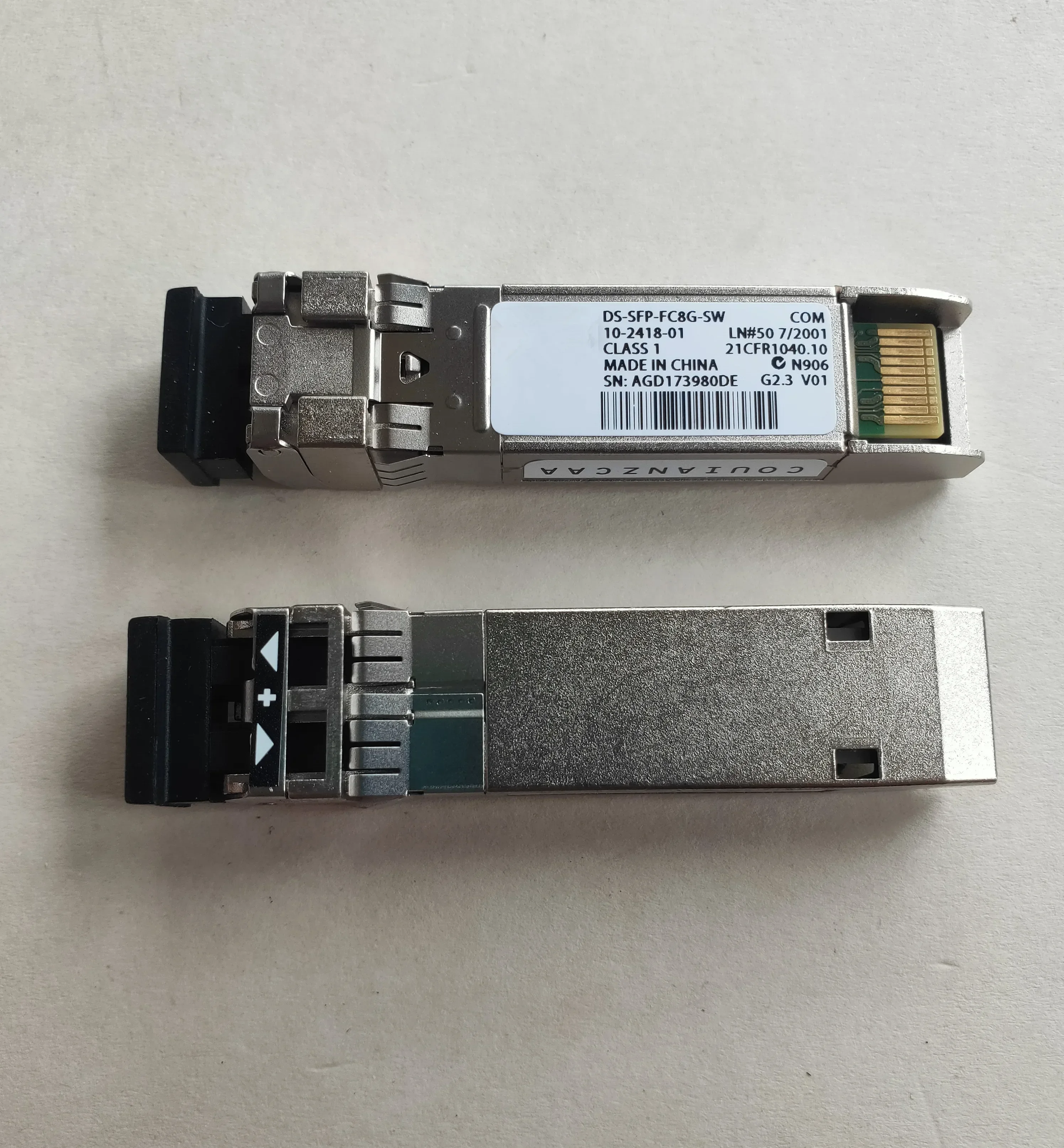 Original New 8g sr DS-SFP-FC8G-SW 10-2418-01 V01 8G 850nm-300m Fiber Optical Module 8GB SFP
Original New 8g sr DS-SFP-FC8G-SW 10-2418-01 V01 8G 850nm-300m Fiber Optical Module 8GB SFP