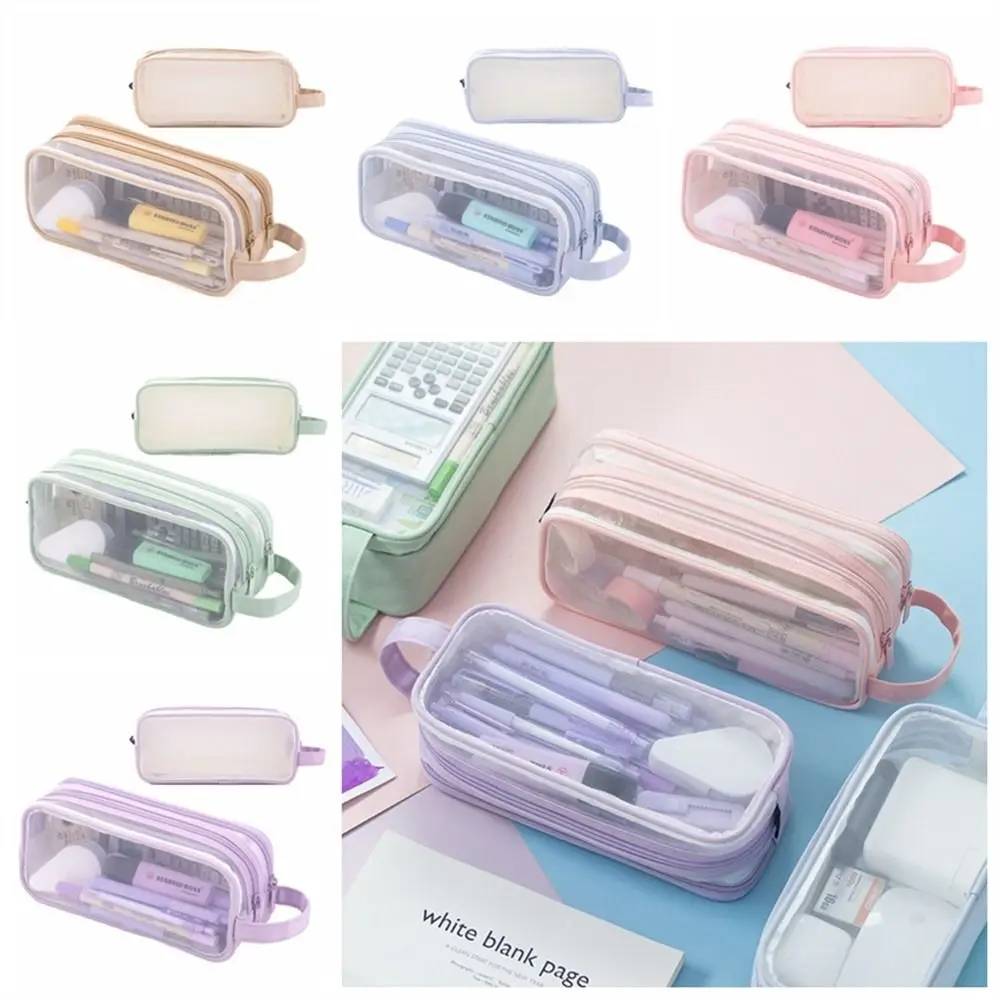 Large Grid Mesh Pencil Case Two Compartment Marker Pouch Stationery Organizer Zipper Closure Multi-Color Pencil Bag Teen Student
Large Grid Mesh Pencil Case Two Compartment Marker Pouch Stationery Organizer Zipper Closure Multi-Color Pencil Bag Teen Student