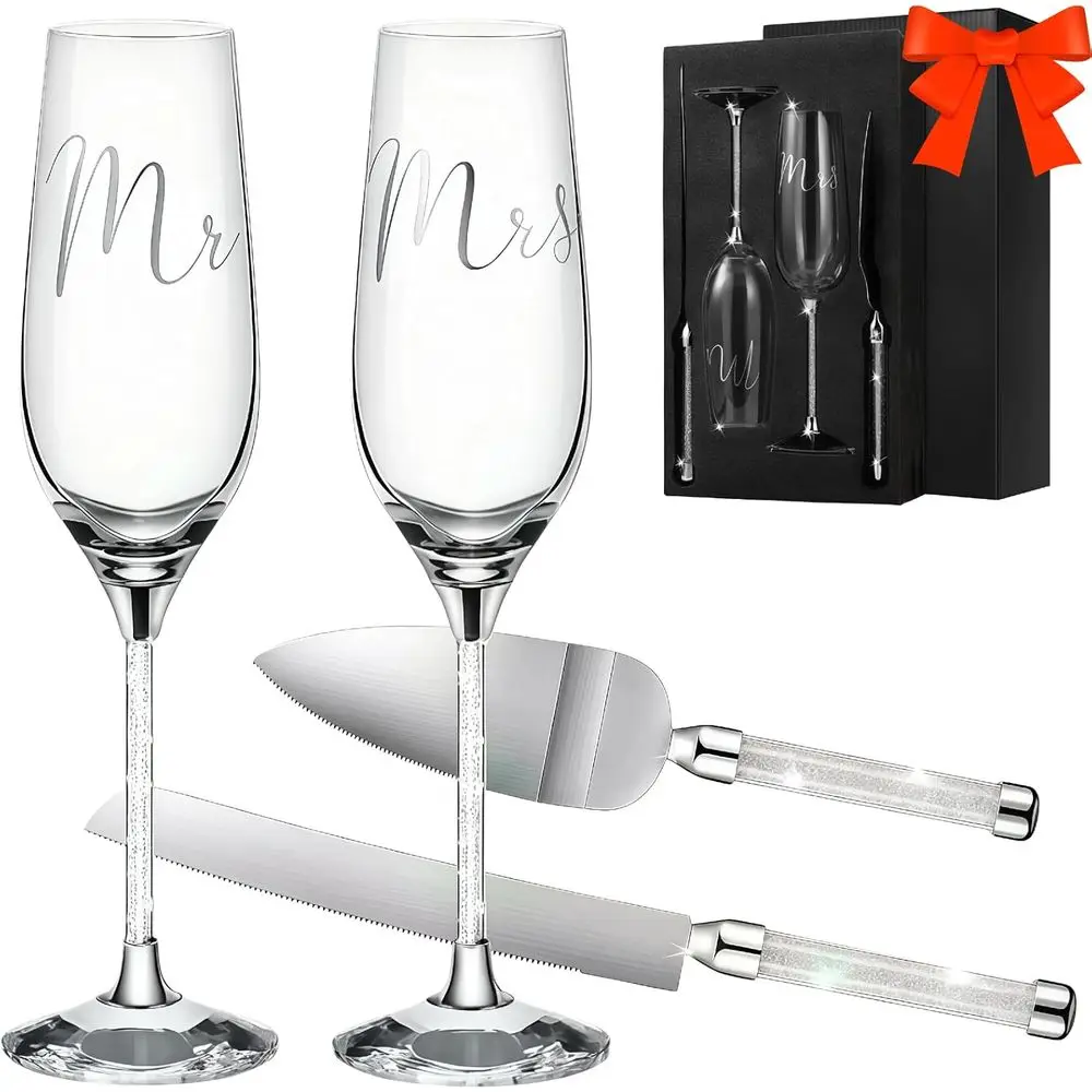 Wedding Cake Knife and Server Set, Mr and Mrs Champagne Flutes, Bride and Groom Champagne Glasses, Wedding Cake Cutting Set, Val
Wedding Cake Knife and Server Set, Mr and Mrs Champagne Flutes, Bride and Groom Champagne Glasses, Wedding Cake Cutting Set, Val