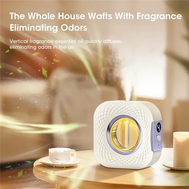 ABZV-Wall Mountable Or Tabletop Smart Aroma Diffuser With Digital Display, 4 Gears, For Essential Oils, USB Powered
ABZV-Wall Mountable Or Tabletop Smart Aroma Diffuser With Digital Display, 4 Gears, For Essential Oils, USB Powered