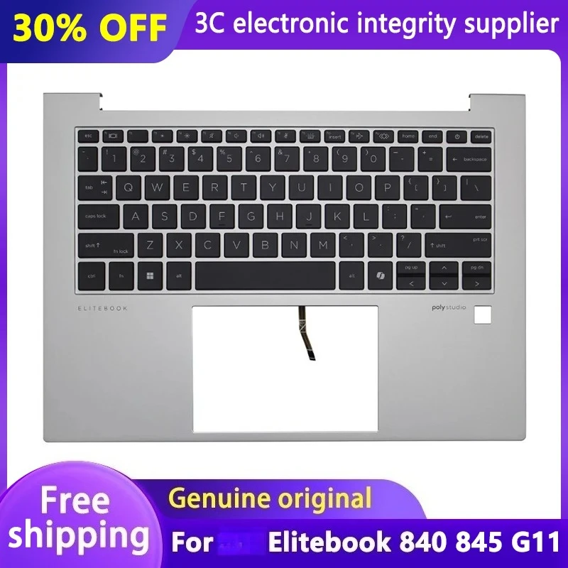 New Original For Elitebook 840 G11 845 G11 Laptop Palmrest Keyboard Upper Top Case Backlight Silver Replacement N95848-001
New Original For Elitebook 840 G11 845 G11 Laptop Palmrest Keyboard Upper Top Case Backlight Silver Replacement N95848-001
