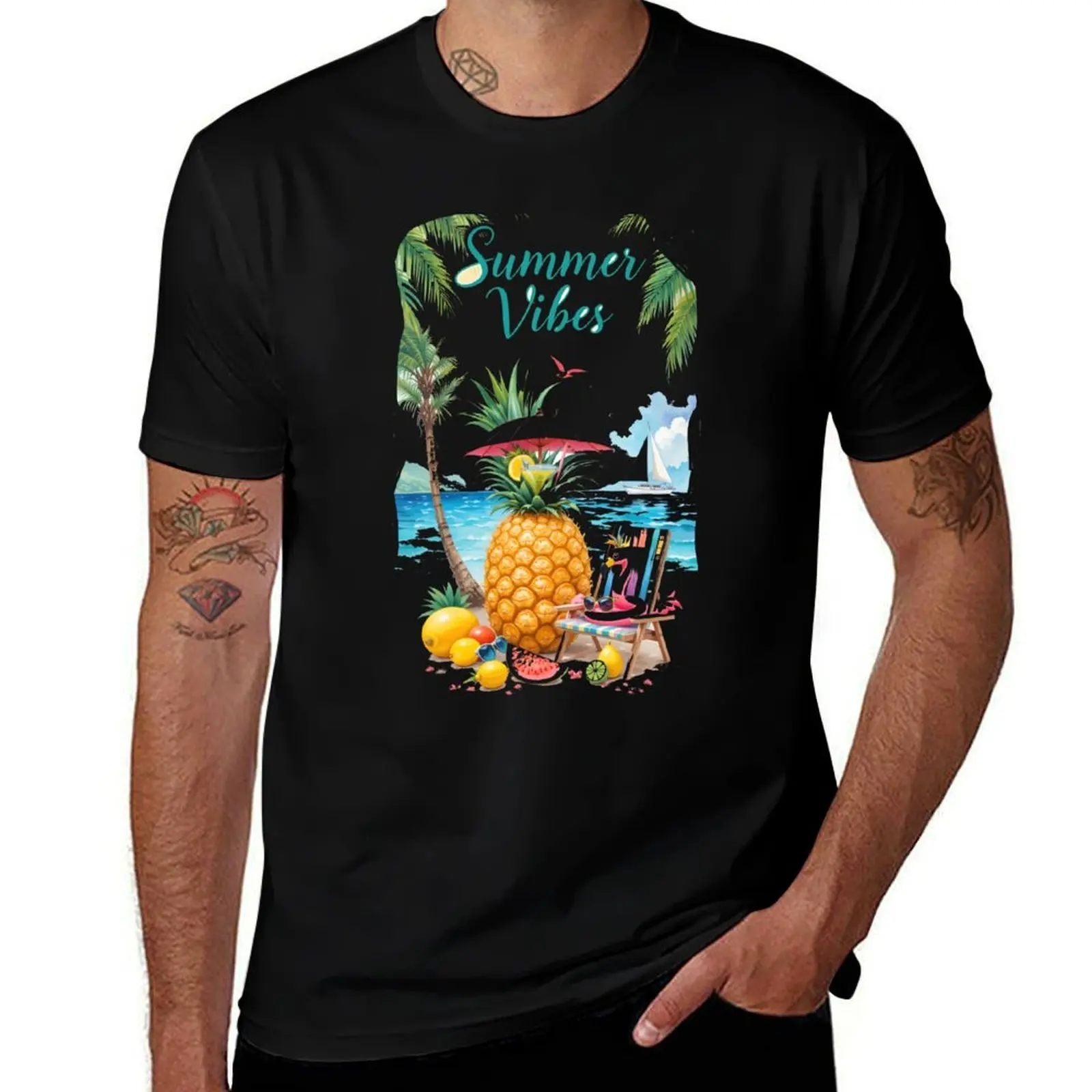 Summer Vibes Watercolor Tropical Beach Illustration T-Shirt blacks vintage anime shirt Louboutins mens t shirts top quality 
Summer Vibes Watercolor Tropical Beach Illustration T-Shirt blacks vintage anime shirt Louboutins mens t shirts top quality