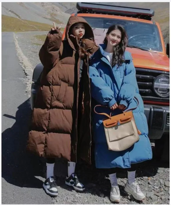 Korean Style Long Cotton Puffer Jacket For Women Fashionable Loose Fit Petite Size Thickened Cotton Padded Coat
Korean Style Long Cotton Puffer Jacket For Women Fashionable Loose Fit Petite Size Thickened Cotton Padded Coat