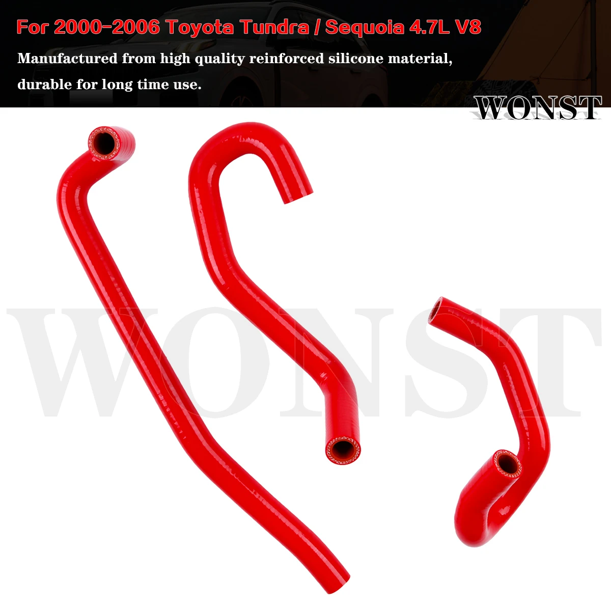 For 2000-2006 Toyota Tundra/Sequoia V8 4.7L LHD 2001 2002 2003 2004 2005 Silicone Heater Hoses Tubes Piping Kit
For 2000-2006 Toyota Tundra/Sequoia V8 4.7L LHD 2001 2002 2003 2004 2005 Silicone Heater Hoses Tubes Piping Kit
