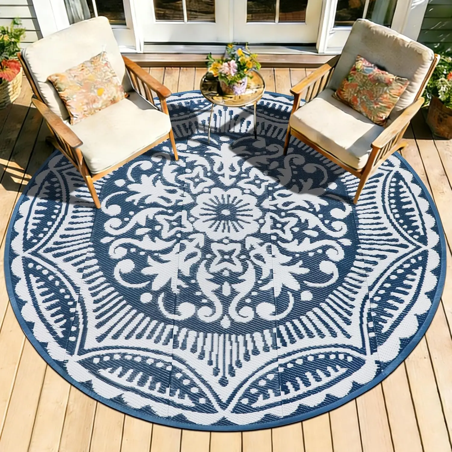 5x5 Floral Outdoor Rug for Patio Clearance Reversible Mat Round Portable Plastic Straw Carpet Waterproof Boho Indoor Outside
5x5 Floral Outdoor Rug for Patio Clearance Reversible Mat Round Portable Plastic Straw Carpet Waterproof Boho Indoor Outside