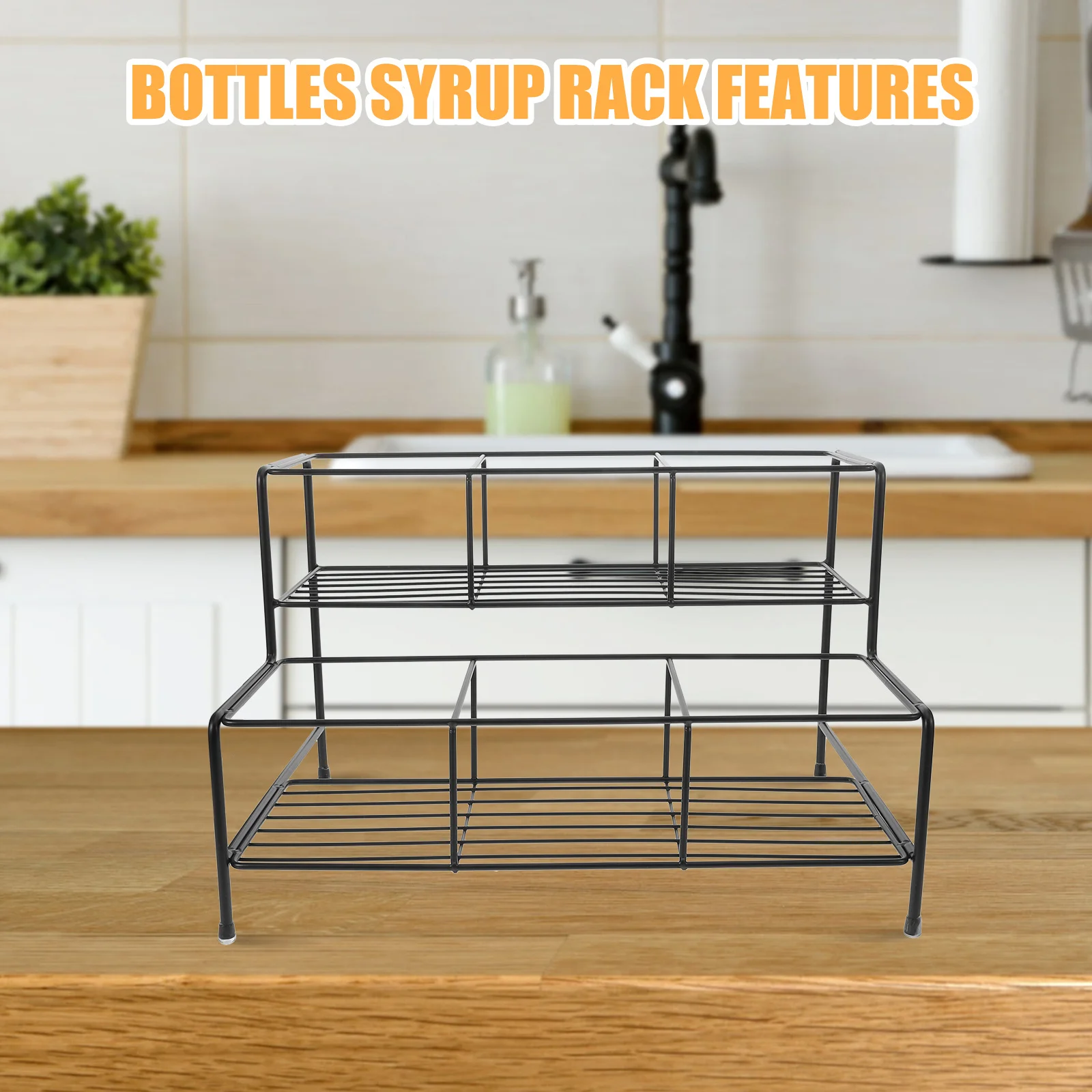 Multi-Tier Bottles Syrup Rack Metal Organizer Stand for Coffee Bar Kitchen Countertop Bottle Holder Drink Storage Shelf
Multi-Tier Bottles Syrup Rack Metal Organizer Stand for Coffee Bar Kitchen Countertop Bottle Holder Drink Storage Shelf