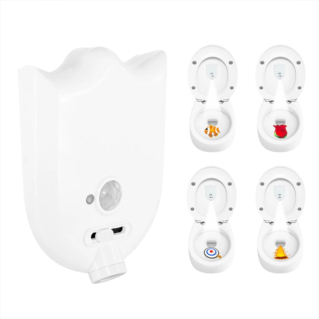 Motion Sensor Toilet Night Light 4 Pattern Projector RGB LED Toilet Bowl Lamp with Toggle Switch Cute Bathroom Lighting
Motion Sensor Toilet Night Light 4 Pattern Projector RGB LED Toilet Bowl Lamp with Toggle Switch Cute Bathroom Lighting