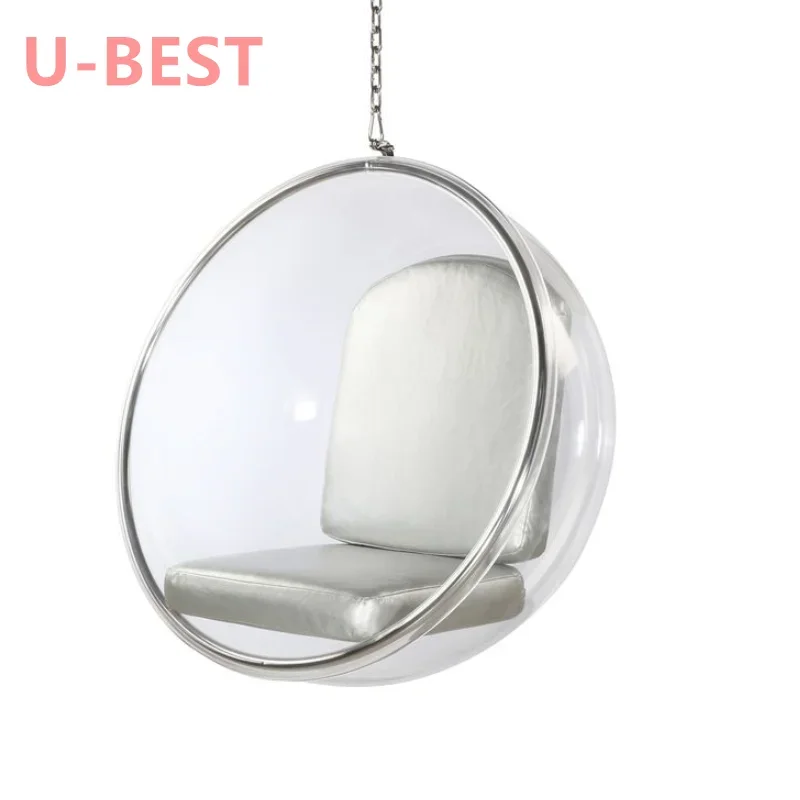 U-Best Indoor And Outdoor Nordic Swing Balcony Leisure Hanging Swing Leisure Wall Transparent Acrylic Bubble Chair
U-Best Indoor And Outdoor Nordic Swing Balcony Leisure Hanging Swing Leisure Wall Transparent Acrylic Bubble Chair