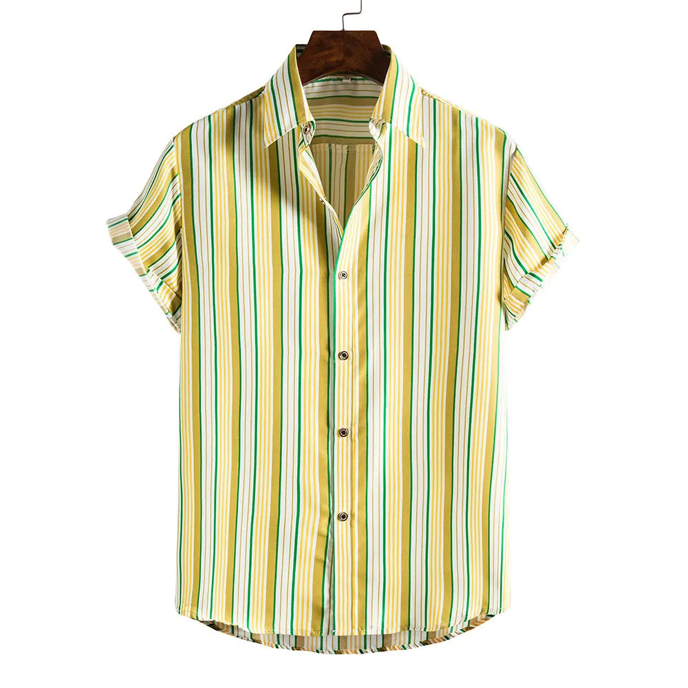 Yellow Striped Hawaiian Shirt Men 2022 Brand Slim Fit Short Sleeve Beach Aloha Shirts Men Summer Vacation Tops Clothing Camisas
Yellow Striped Hawaiian Shirt Men 2022 Brand Slim Fit Short Sleeve Beach Aloha Shirts Men Summer Vacation Tops Clothing Camisas