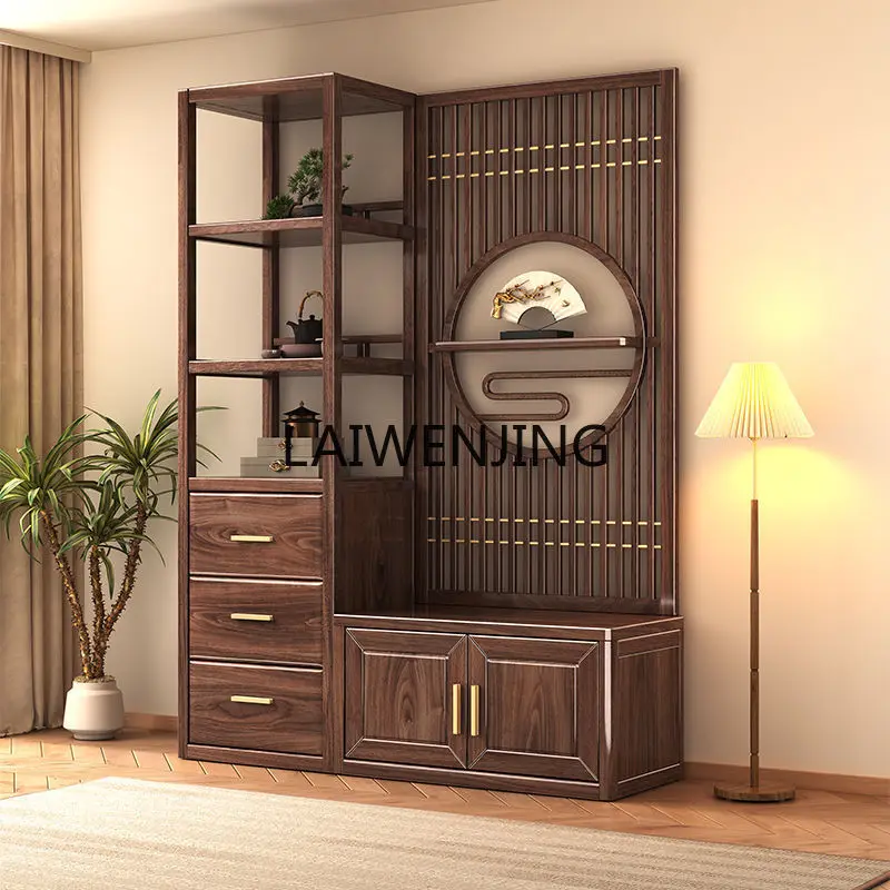 SGF screen cabinet New Chinese high-grade solid wood entrance shoe change stool combination cabinet
SGF screen cabinet New Chinese high-grade solid wood entrance shoe change stool combination cabinet