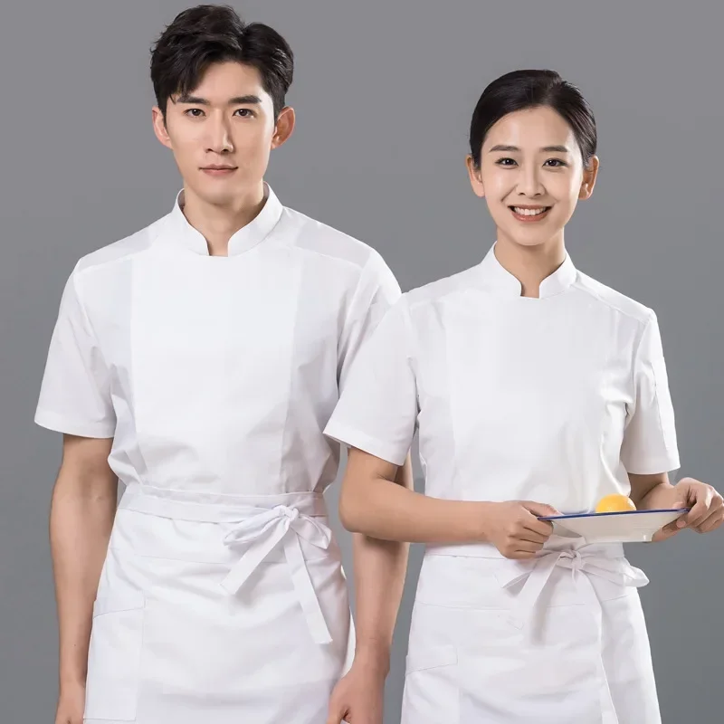 Short Sleeve Men's Western Restaurant Baking Cake Restaurant Clothing Kitchen Short Sleeve Work Uniform Catering Chef Workwear
Short Sleeve Men's Western Restaurant Baking Cake Restaurant Clothing Kitchen Short Sleeve Work Uniform Catering Chef Workwear