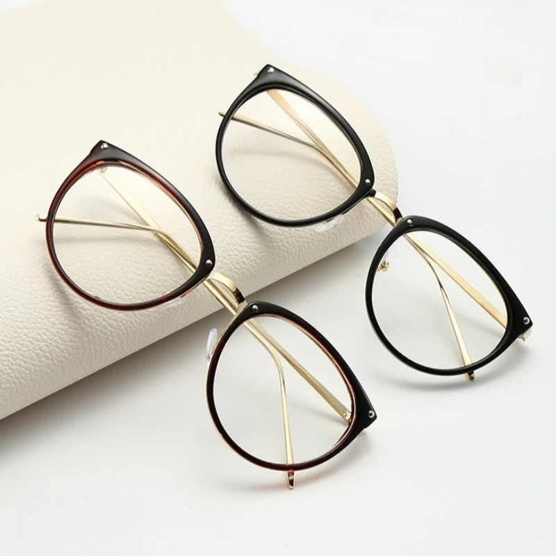 Plano Glasses Frame for Women Men Round Oversized Cat Eye Eyeglasses Retro Frames Metal Spectacles Clear Lenses Optical Eyewear
Plano Glasses Frame for Women Men Round Oversized Cat Eye Eyeglasses Retro Frames Metal Spectacles Clear Lenses Optical Eyewear