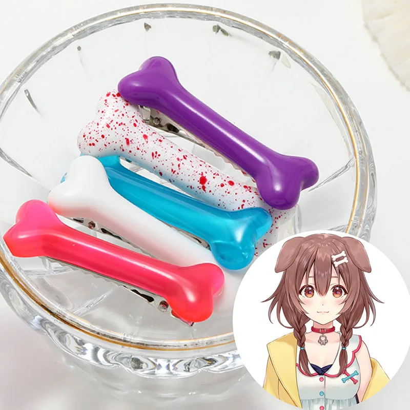 Hololive Vtuber Inugami Korone Headwear Anime Cosplay Kawaii Bone Hair Clip Lolita Punk Bloody Hairpin Halloween Prop Accessorie
Hololive Vtuber Inugami Korone Headwear Anime Cosplay Kawaii Bone Hair Clip Lolita Punk Bloody Hairpin Halloween Prop Accessorie