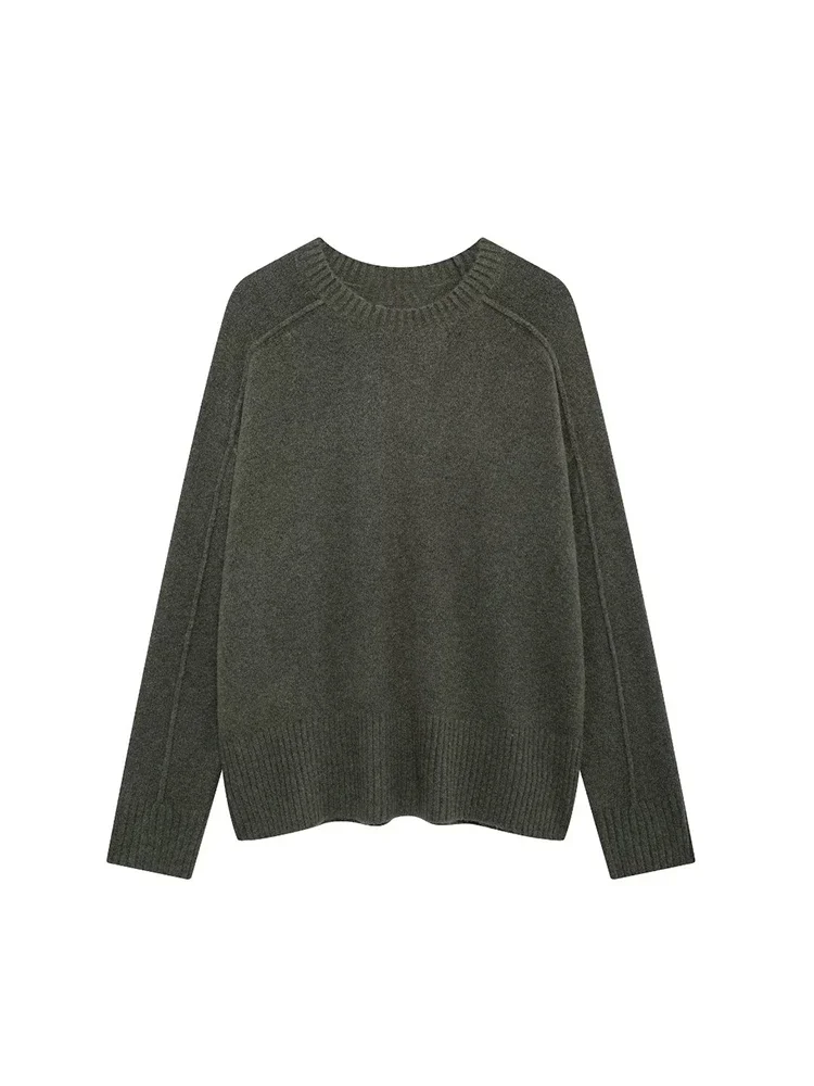 Willshela Women Fashion Green Pullover Knitted Sweater Vintage O-Neck Long Sleeves Female Chic Lady Tops
Willshela Women Fashion Green Pullover Knitted Sweater Vintage O-Neck Long Sleeves Female Chic Lady Tops