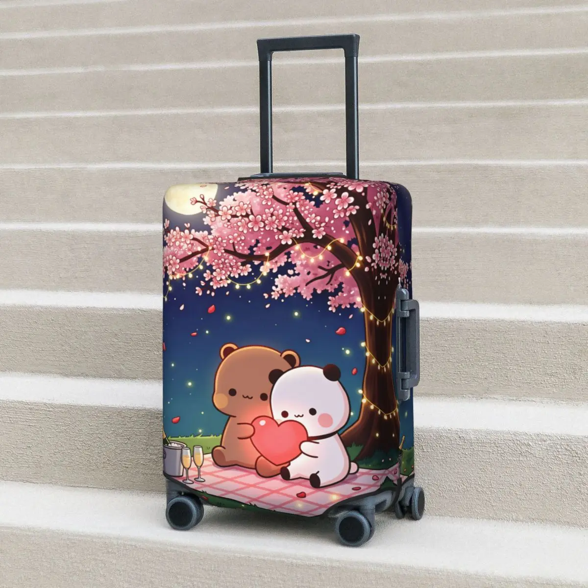 Чехол для чемодана Panda Bears Bubu And Dudu, защитный чехол для деловых поездок, полезный чехол для багажа
Чехол для чемодана Panda Bears Bubu And Dudu, защитный чехол для деловых поездок, полезный чехол для багажа