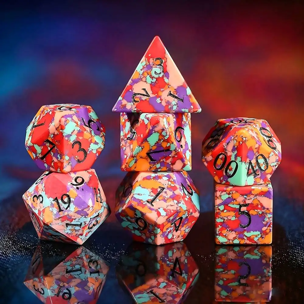 Colorful Turquoise Dice Gemstone D&D Dices set Natural Stone Dice Polyhedron Digital Dice for Dungeons & Dragons DND RPG Cube
Colorful Turquoise Dice Gemstone D&D Dices set Natural Stone Dice Polyhedron Digital Dice for Dungeons & Dragons DND RPG Cube