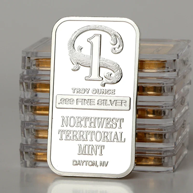 10pcs Switzerland TROY OUNCE 999 FINE Silver Plated Metal Bar Northwest Territorial Mint metal Crafts Bullion Bar Coin for gifts
10pcs Switzerland TROY OUNCE 999 FINE Silver Plated Metal Bar Northwest Territorial Mint metal Crafts Bullion Bar Coin for gifts